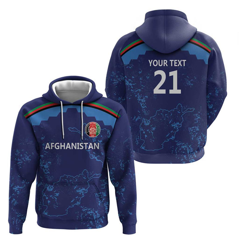 Afghan Atalans Cricket Custom Afghanistan Map with Sporty Style Hoodie