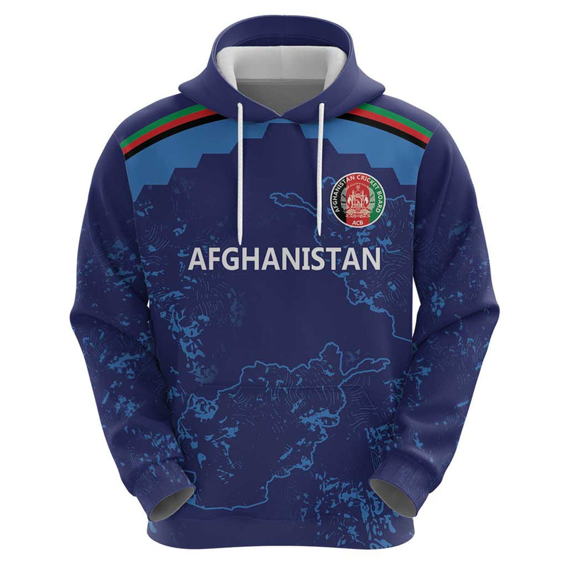 Afghan Atalans Cricket Custom Afghanistan Map with Sporty Style Hoodie