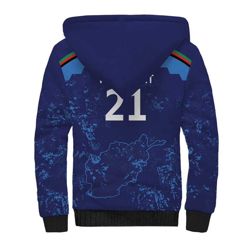Afghan Atalans Cricket Custom Afghanistan Map with Sporty Style Sherpa Hoodie