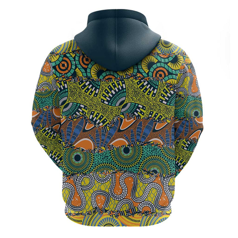 Africa Tribal Mixed Pattern Hoodie