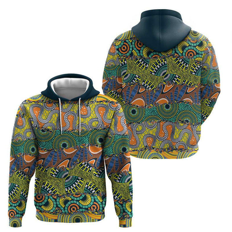 Africa Tribal Mixed Pattern Hoodie