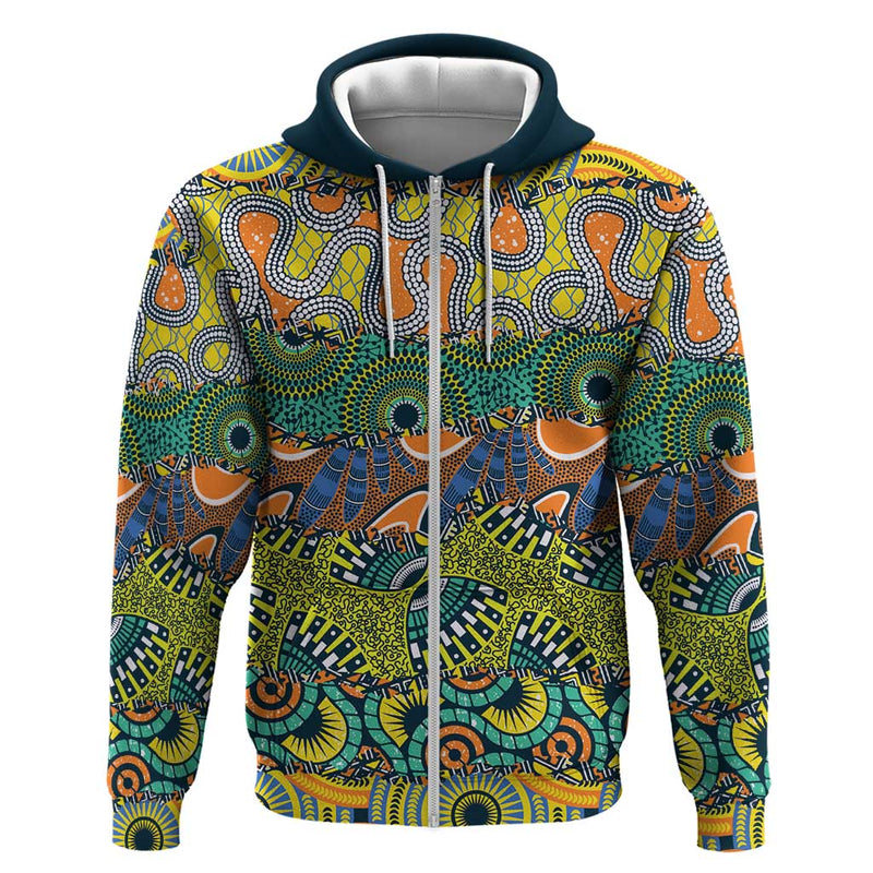 Africa Tribal Mixed Pattern Hoodie