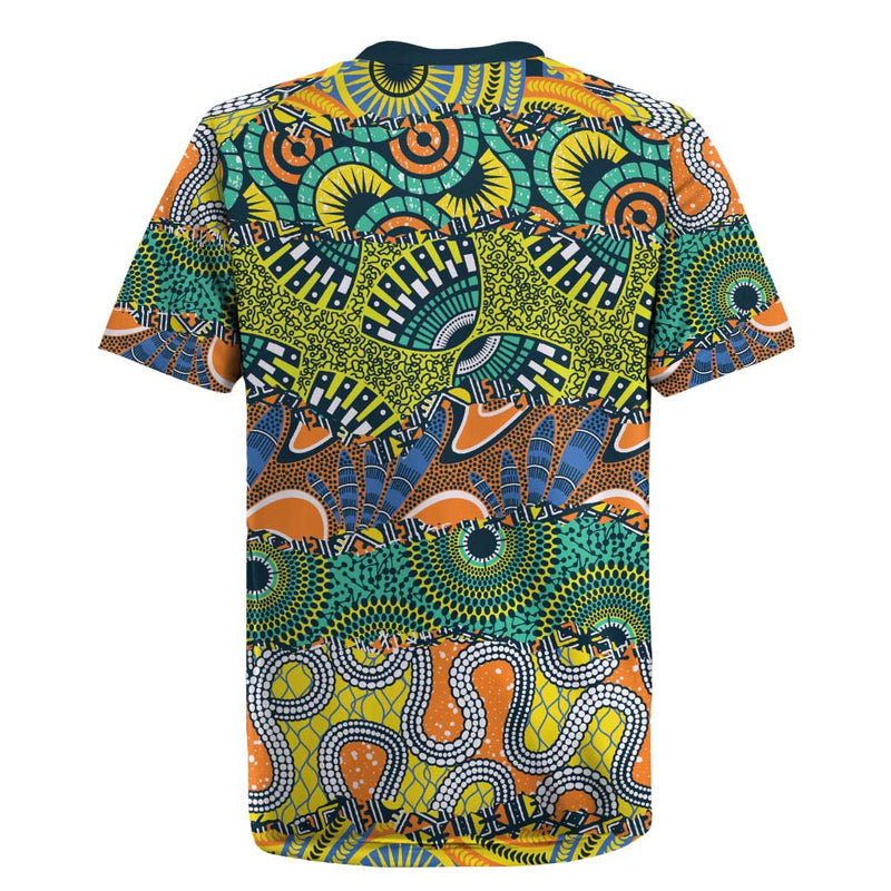 Africa Tribal Mixed Pattern Rugby Jersey