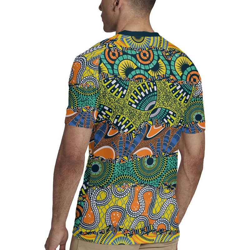 Africa Tribal Mixed Pattern Rugby Jersey