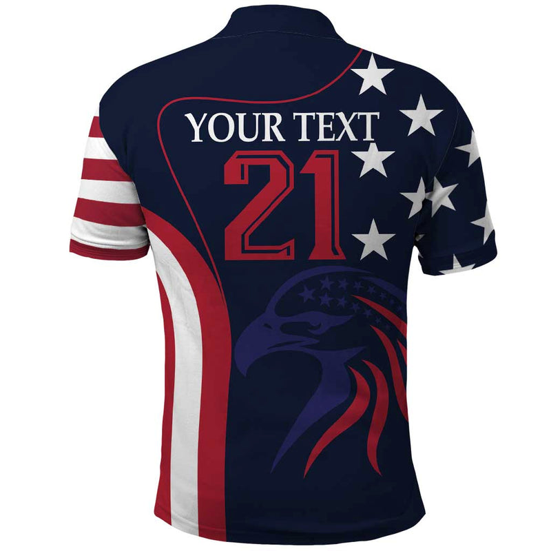 Custom USA Rugby The Eagles Summer Paris 2024 Polo Shirt