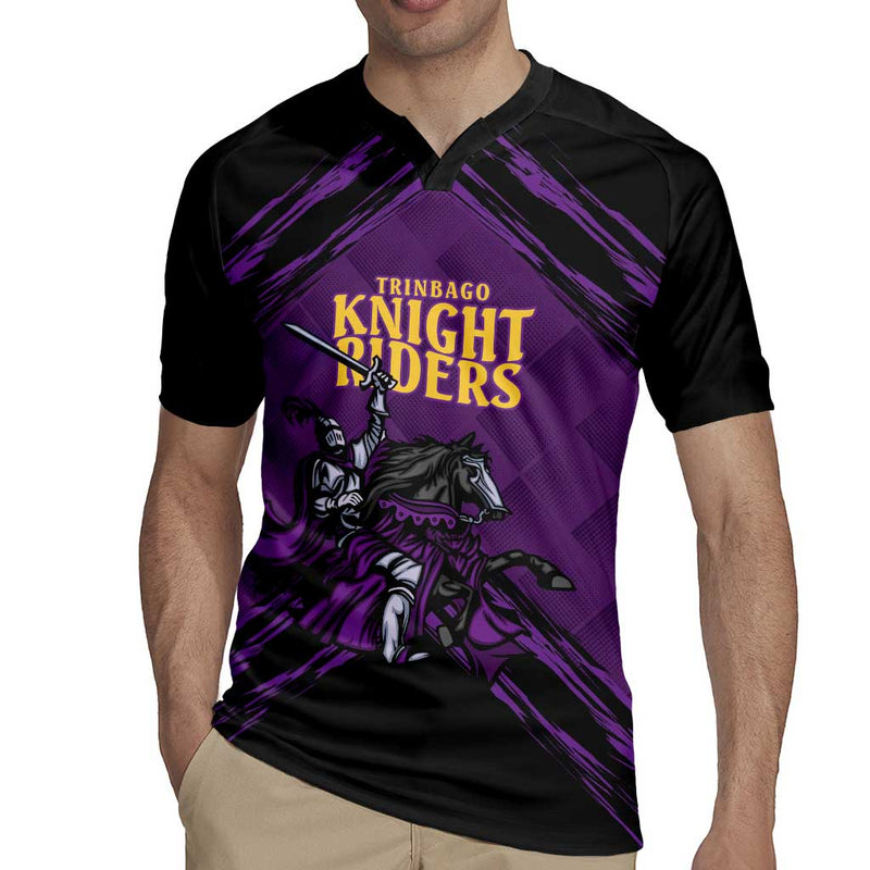 Custom Caribbean Cricket Trinidad And Tobago Cricket Tkr Champions 2025 Purple Edition Rugby Jersey