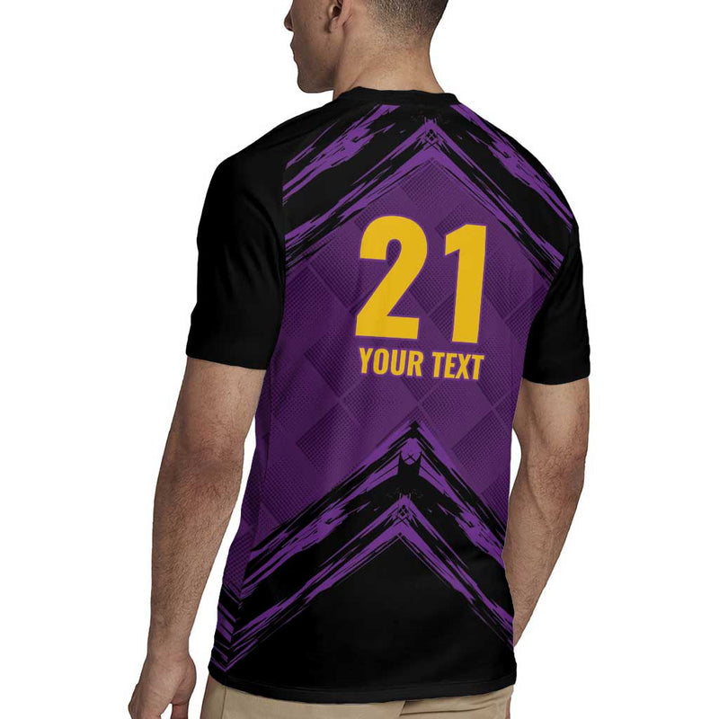 Custom Caribbean Cricket Trinidad And Tobago Cricket Tkr Champions 2025 Purple Edition Rugby Jersey