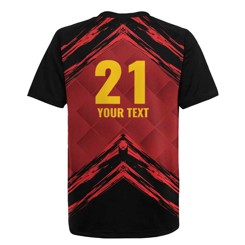 Custom Caribbean Cricket Trinidad And Tobago Cricket Tkr Champions 2025 Red Edition Rugby Jersey
