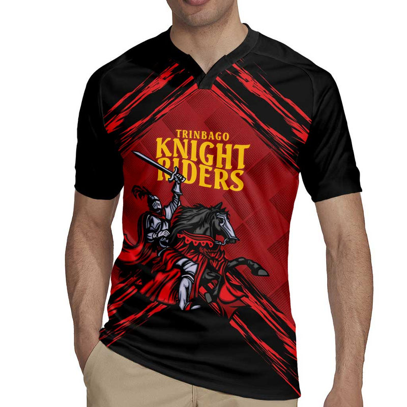 Custom Caribbean Cricket Trinidad And Tobago Cricket Tkr Champions 2025 Red Edition Rugby Jersey