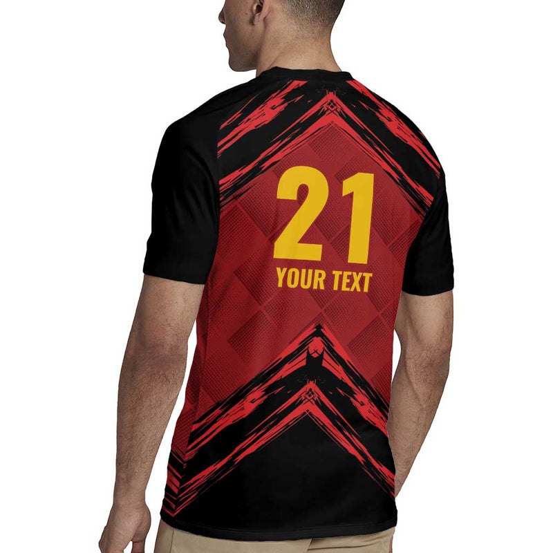Custom Caribbean Cricket Trinidad And Tobago Cricket Tkr Champions 2025 Red Edition Rugby Jersey