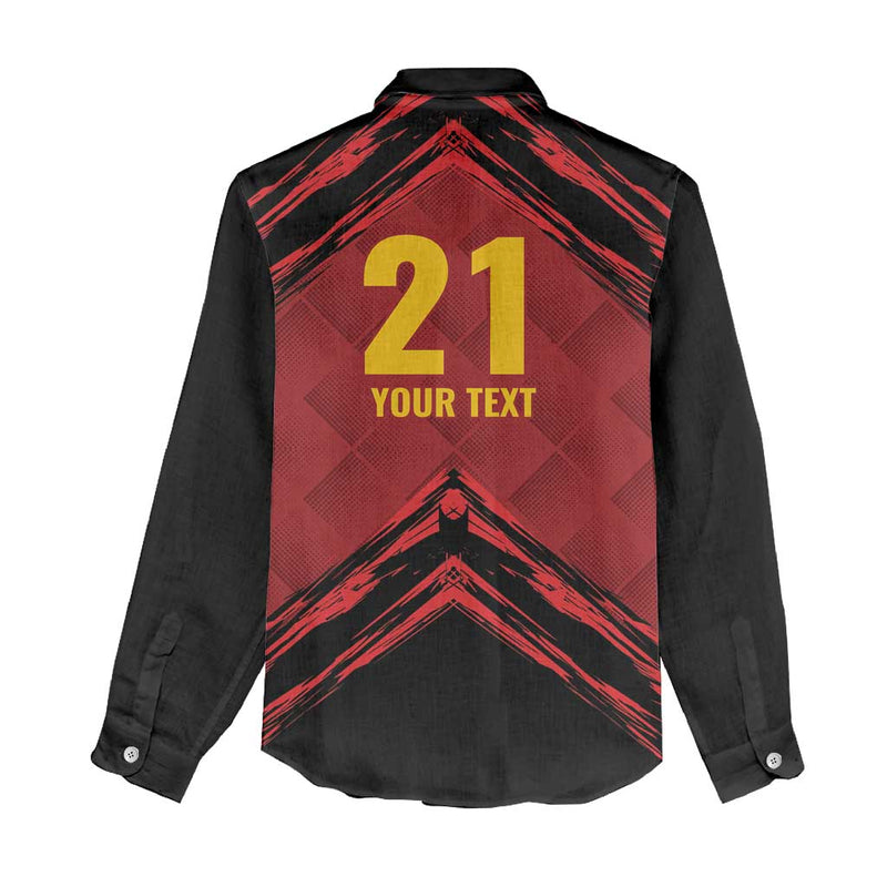 Custom Caribbean Cricket Trinidad and Tobago Cricket Women Casual Shirt TKR Champions 2025 Red Edition