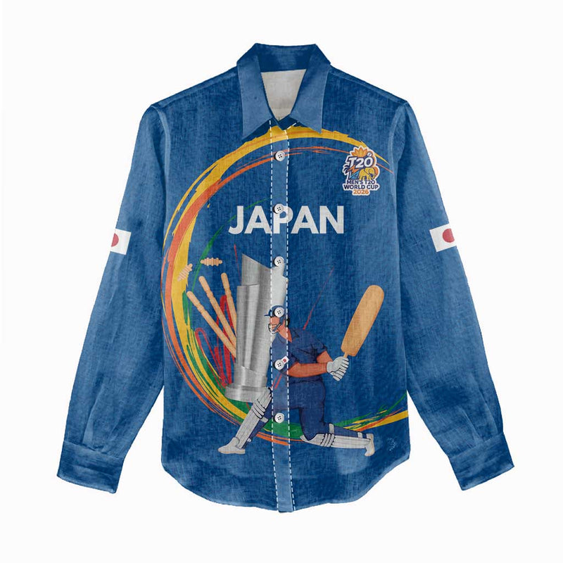 Custom Cricket Japan East Asia-Pacific Women Casual Shirt Japan Momentum Unleashed