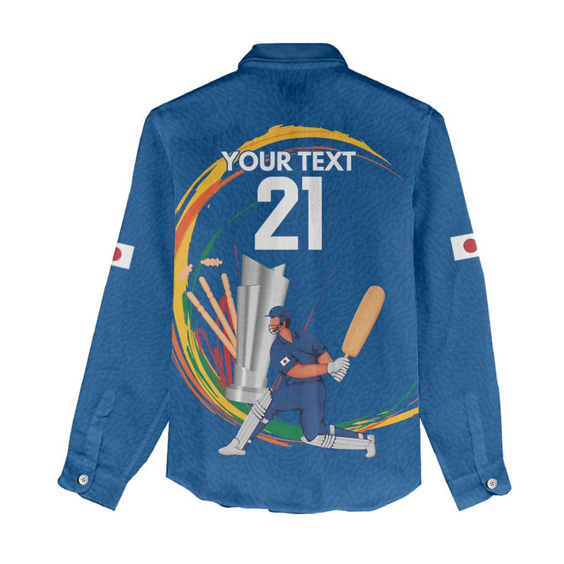 Custom Cricket Japan East Asia-Pacific Women Casual Shirt Japan Momentum Unleashed