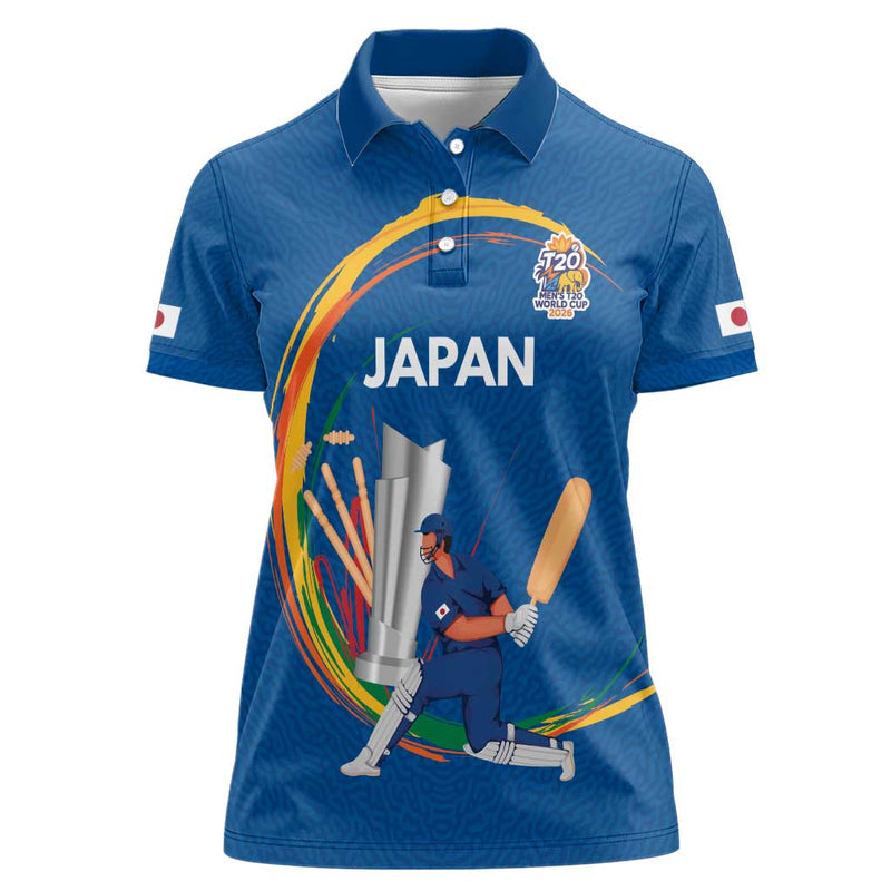 Custom Cricket Japan East Asia-Pacific Women Polo Shirt Japan Momentum Unleashed