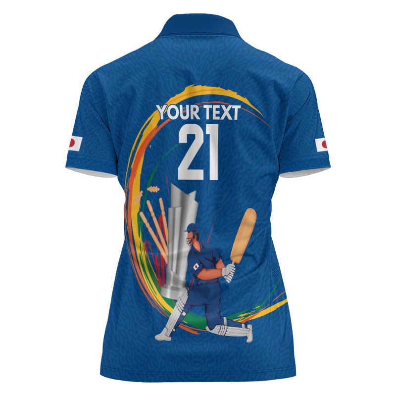 Custom Cricket Japan East Asia-Pacific Women Polo Shirt Japan Momentum Unleashed