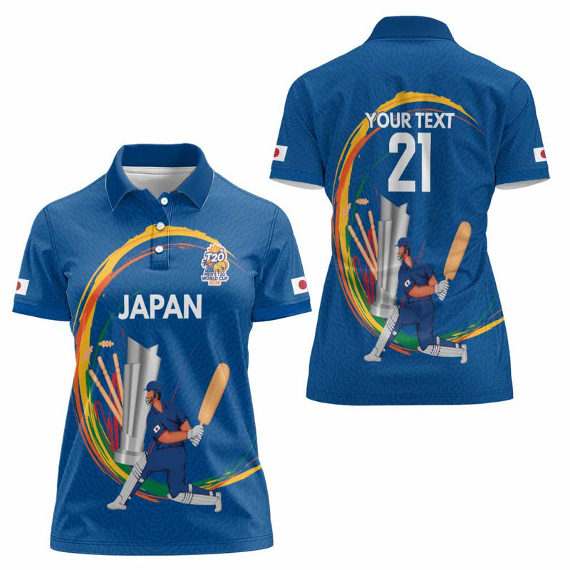 Custom Cricket Japan East Asia-Pacific Women Polo Shirt Japan Momentum Unleashed