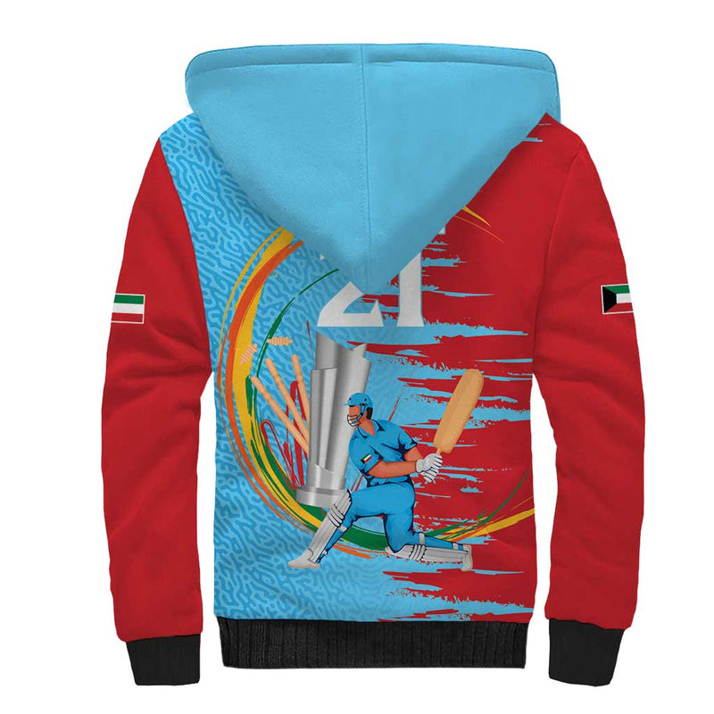Custom Cricket Kuwait East Asia-Pacific Sherpa Hoodie Kuwait Chase for Triumph