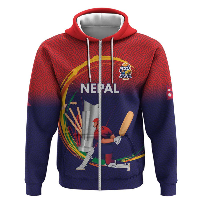 Custom Cricket Nepal East Asia-Pacific Hoodie Nepal Cricket Crown Quest