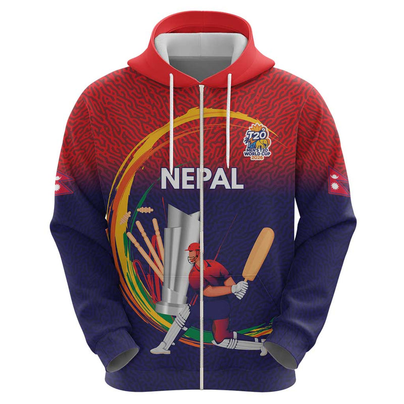 Custom Cricket Nepal East Asia-Pacific Hoodie Nepal Cricket Crown Quest