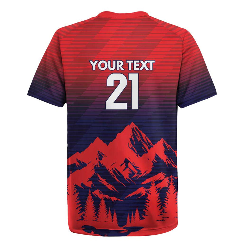 Custom Cricket Nepal East Asia-pacific Nepal Rhinos Twenty20 Rugby Jersey