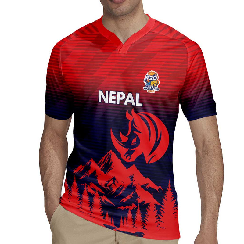 Custom Cricket Nepal East Asia-pacific Nepal Rhinos Twenty20 Rugby Jersey
