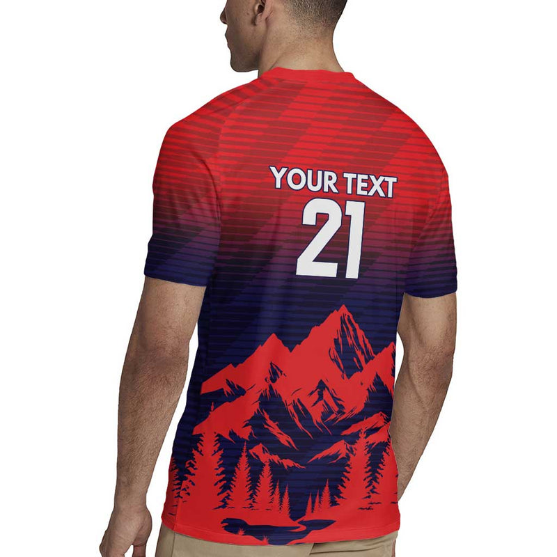 Custom Cricket Nepal East Asia-pacific Nepal Rhinos Twenty20 Rugby Jersey