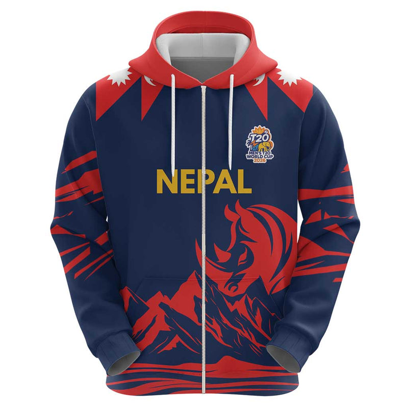 Custom Cricket Nepal East Asia-Pacific Hoodie Nepal Rhinos Champions
