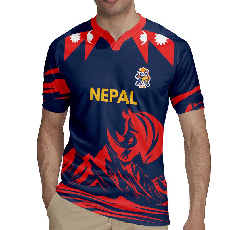 Custom Cricket Nepal East Asia-pacific Nepal Rhinos Champions Rugby Jersey