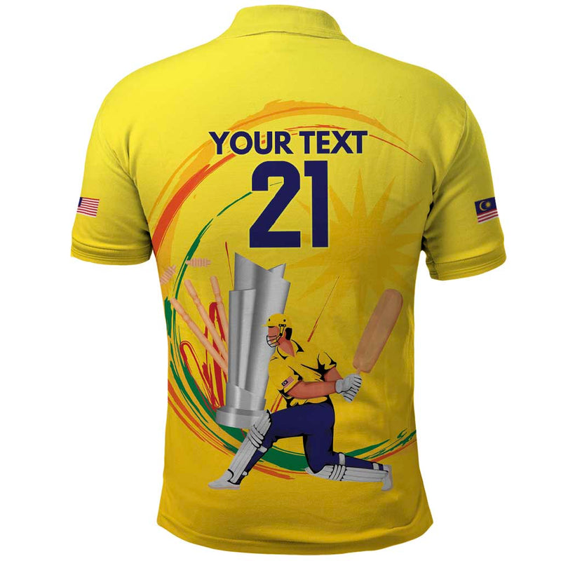 Custom Cricket Malaysia East Asia-Pacific Polo Shirt Malaysia Road to Glory