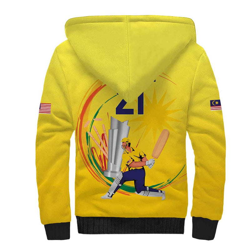 Custom Cricket Malaysia East Asia-Pacific Sherpa Hoodie Malaysia Road to Glory