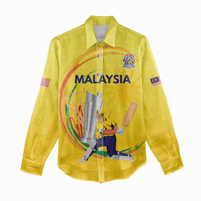 Custom Cricket Malaysia East Asia-Pacific Women Casual Shirt Malaysia Road to Glory