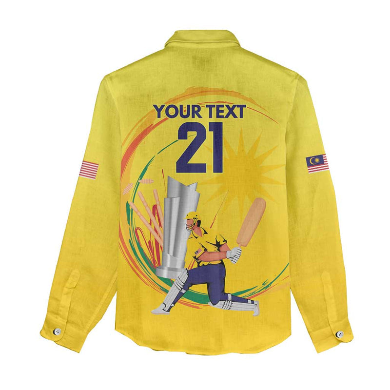 Custom Cricket Malaysia East Asia-Pacific Women Casual Shirt Malaysia Road to Glory