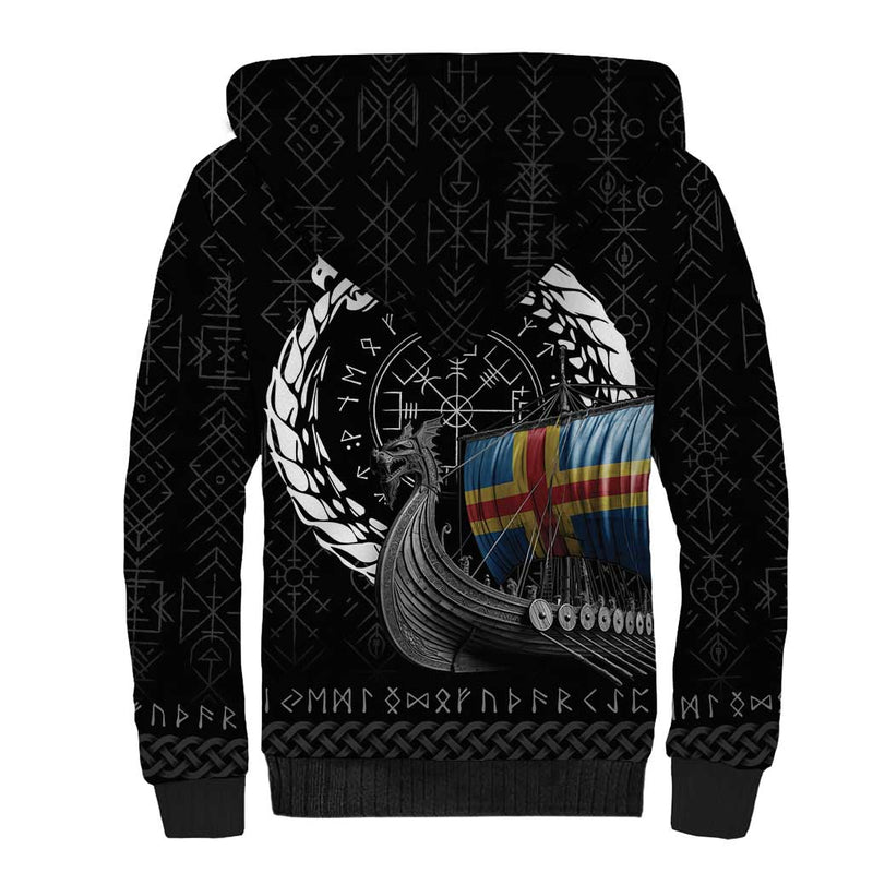 Aland Viking Drakkar Viking Blood Sherpa Hoodie