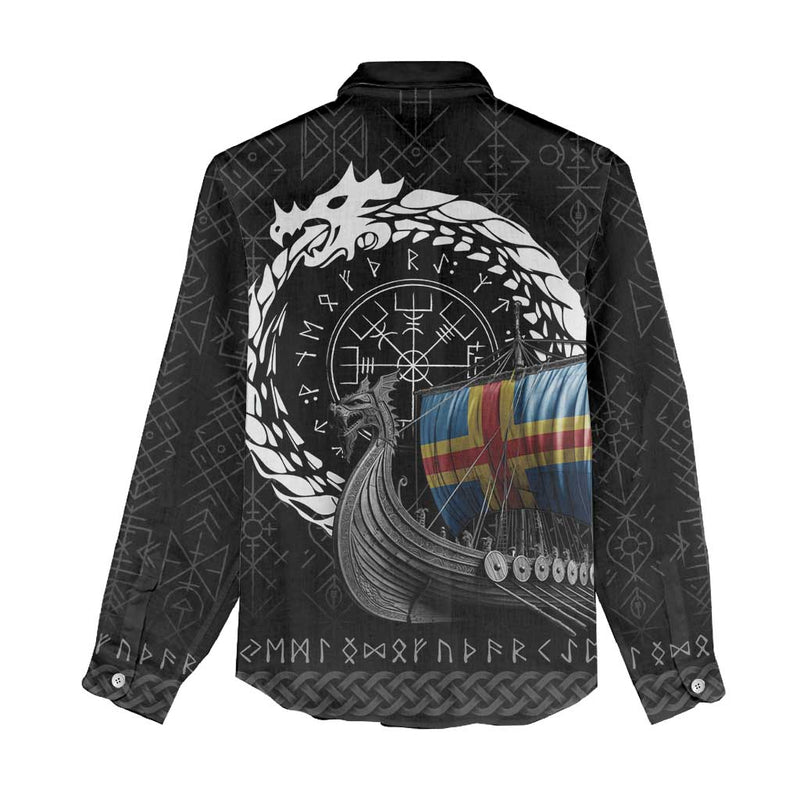 Aland Viking Drakkar Viking Blood Women Casual Shirt