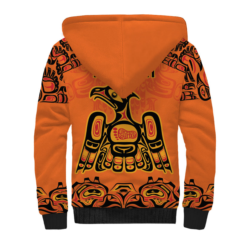 Every Child Matter Canadian Native Indigenous Haida Sherpa Hoodie