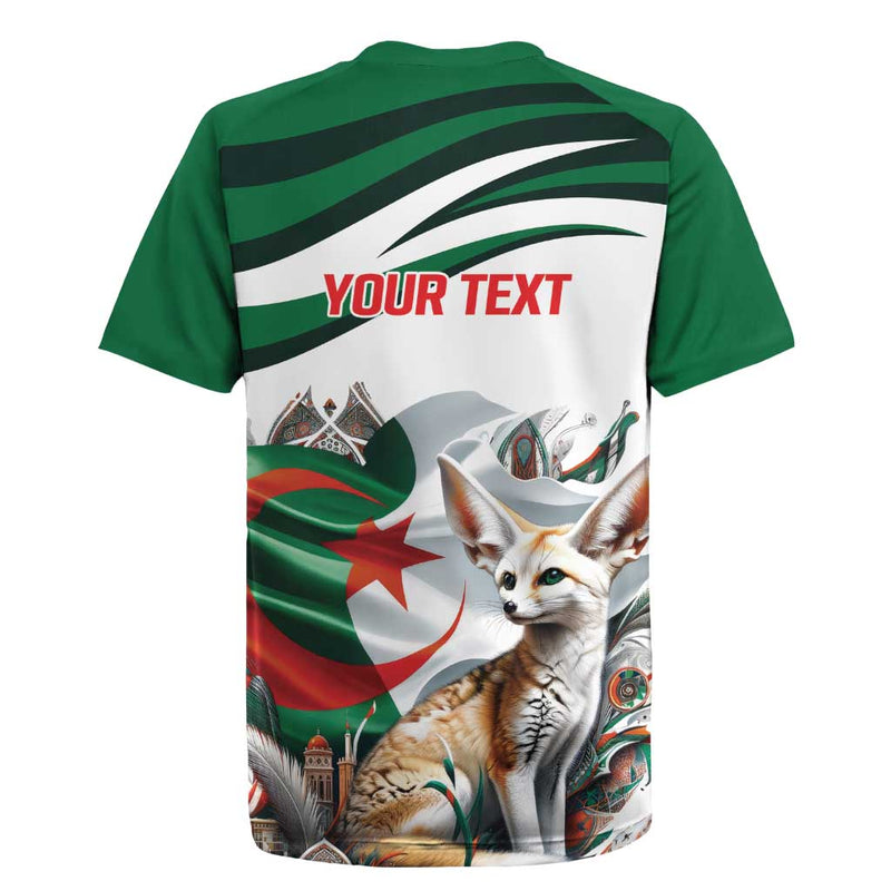 Algeria Fennec Fox With Algerian Culture And Nature Rugby Jersey
