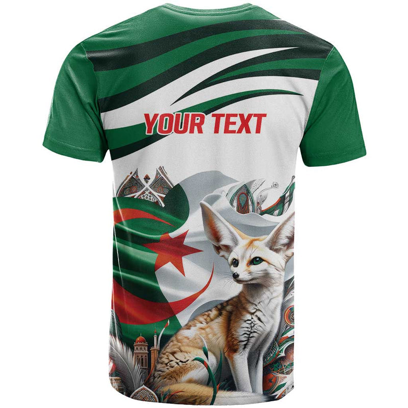 Algeria Fennec Fox with Algerian Culture and Nature T Shirt