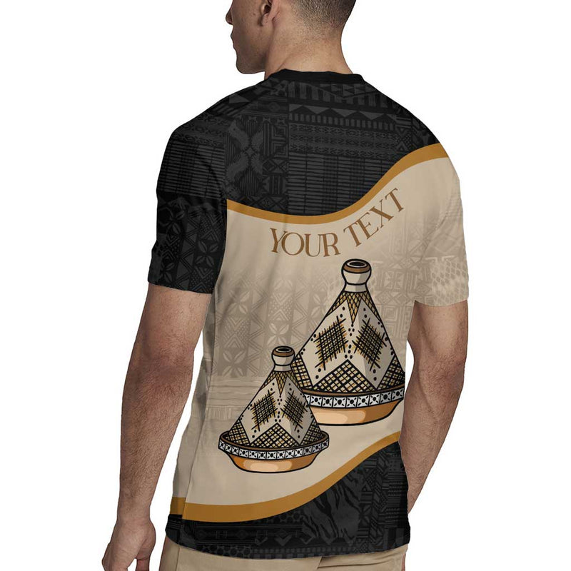 Algeria Tajine Dish With African Tribal Pattern Rugby Jersey