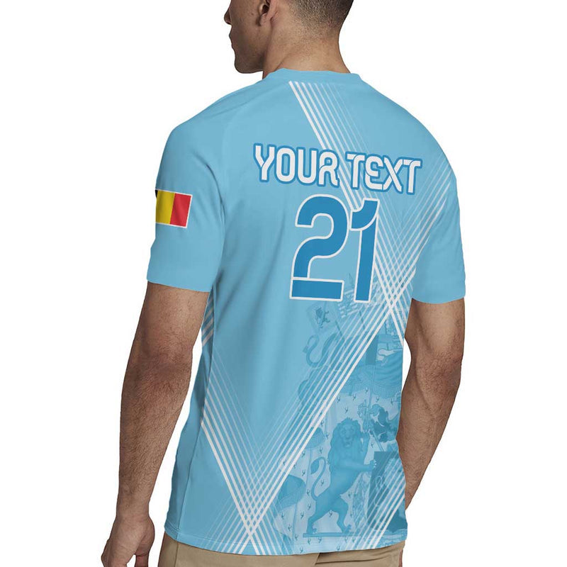 Custom Belgium 1895 Football De Rode Duivels Come Together Rugby Jersey