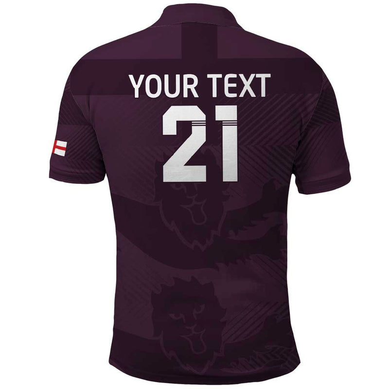 Custom England Football Come On Champions Polo Shirt