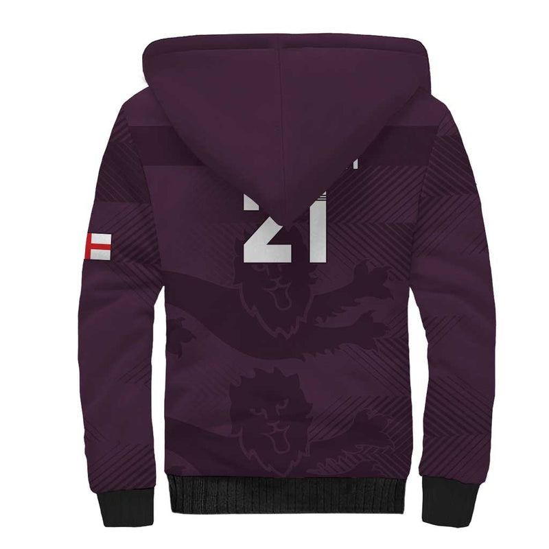 Custom England Football Come On Champions Sherpa Hoodie