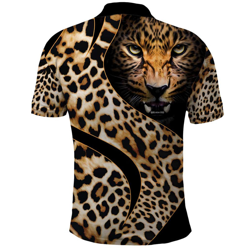 Africa Leopard Skin Pattern Version 01 Polo Shirt