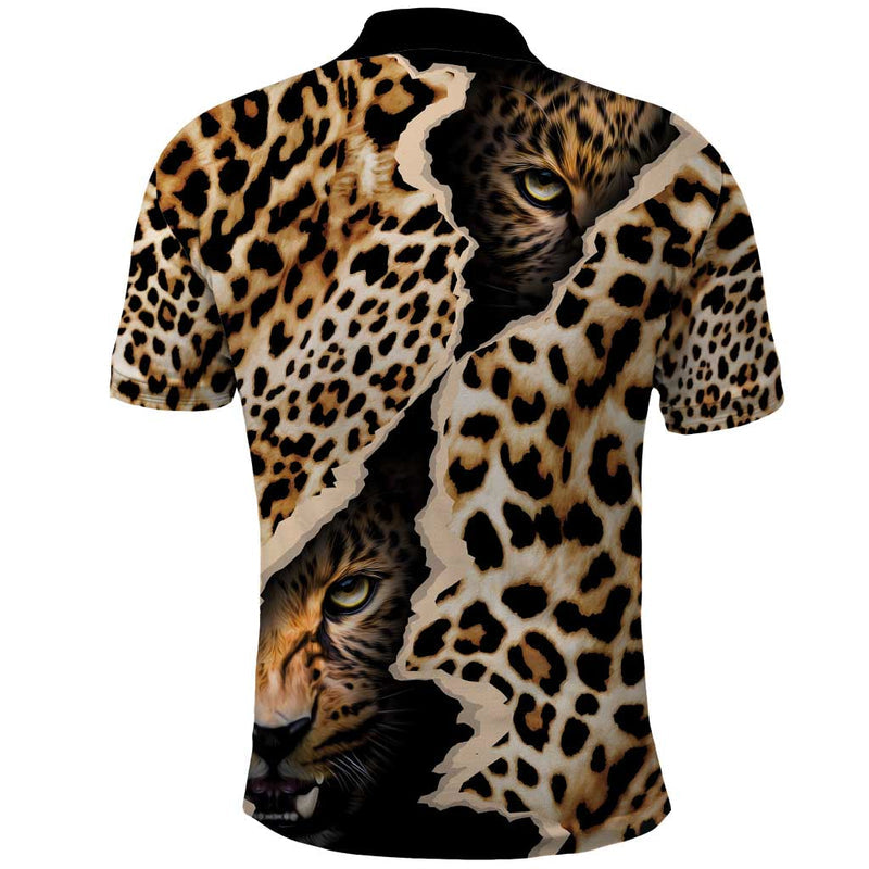 Africa Leopard Skin Pattern Version 02 Polo Shirt