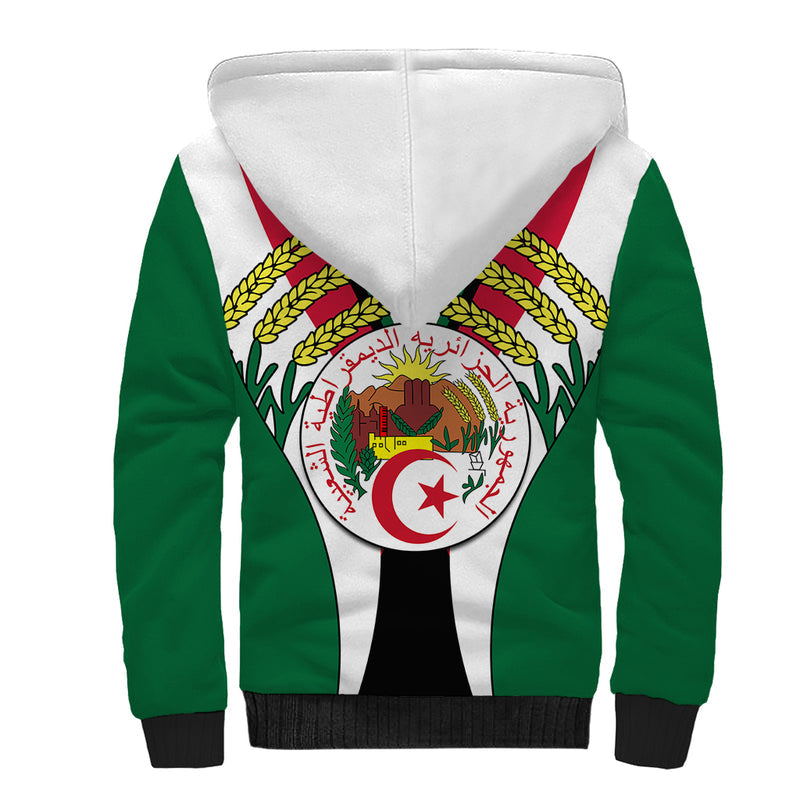 African Algeria Independence Day Sherpa Hoodie