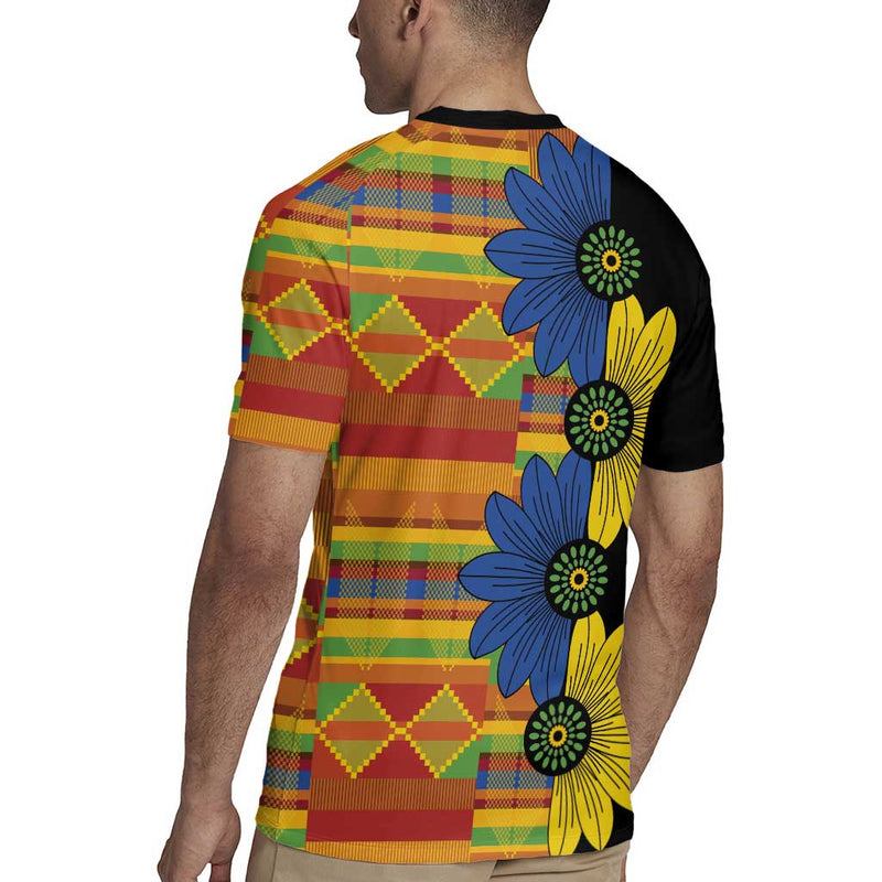 African Ethnic Kitenge Ankara Style Rugby Jersey