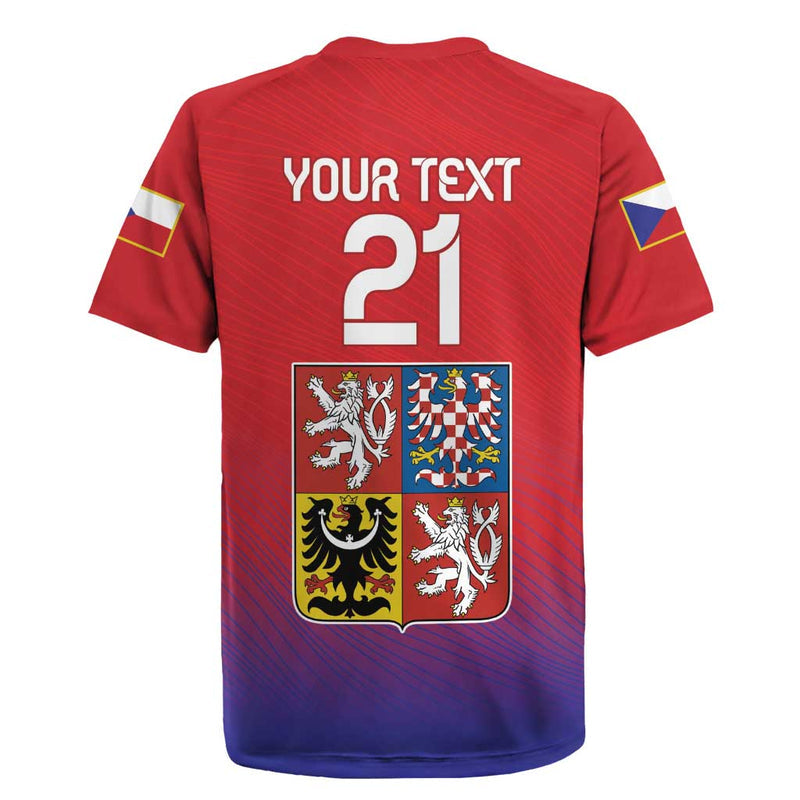 Custom Czech Republic Unique Double Tailed Lion Rugby Jersey