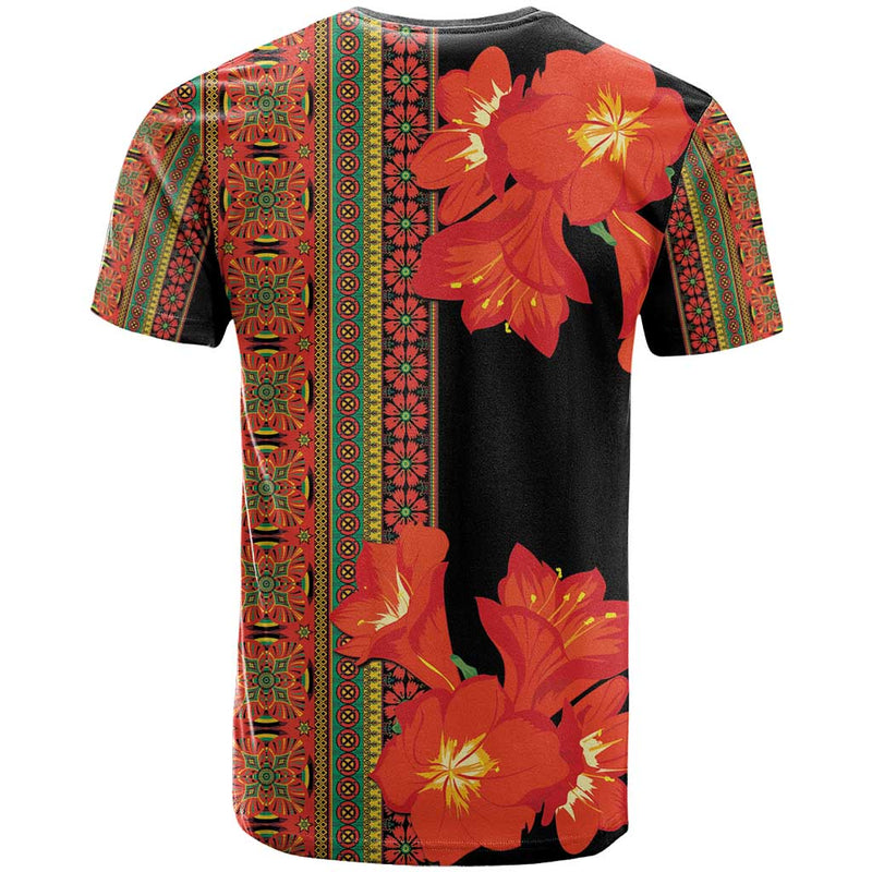 Africa Beauty Clivia Miniata Flowers T Shirt
