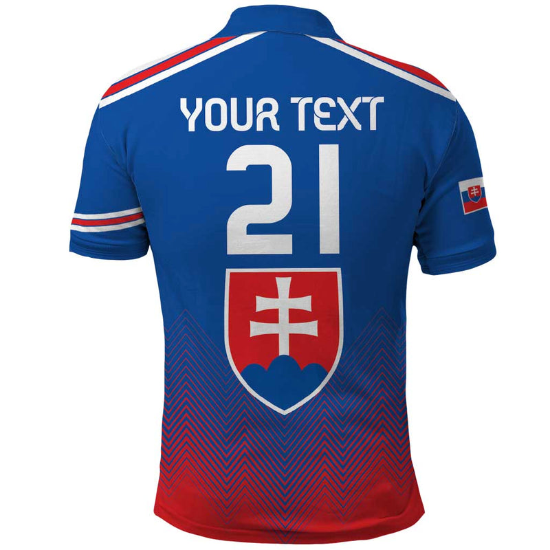 Custom Slovakia Football Come On Sokoli Falcons Polo Shirt