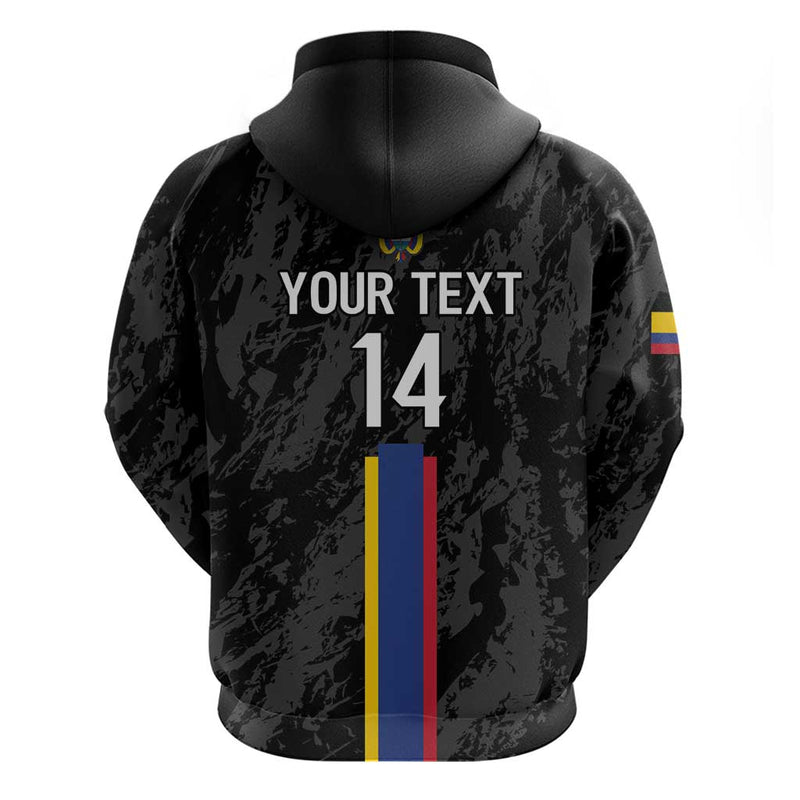 Custom Colombia Football 2024 Vamos La Tricolor - Black Hoodie
