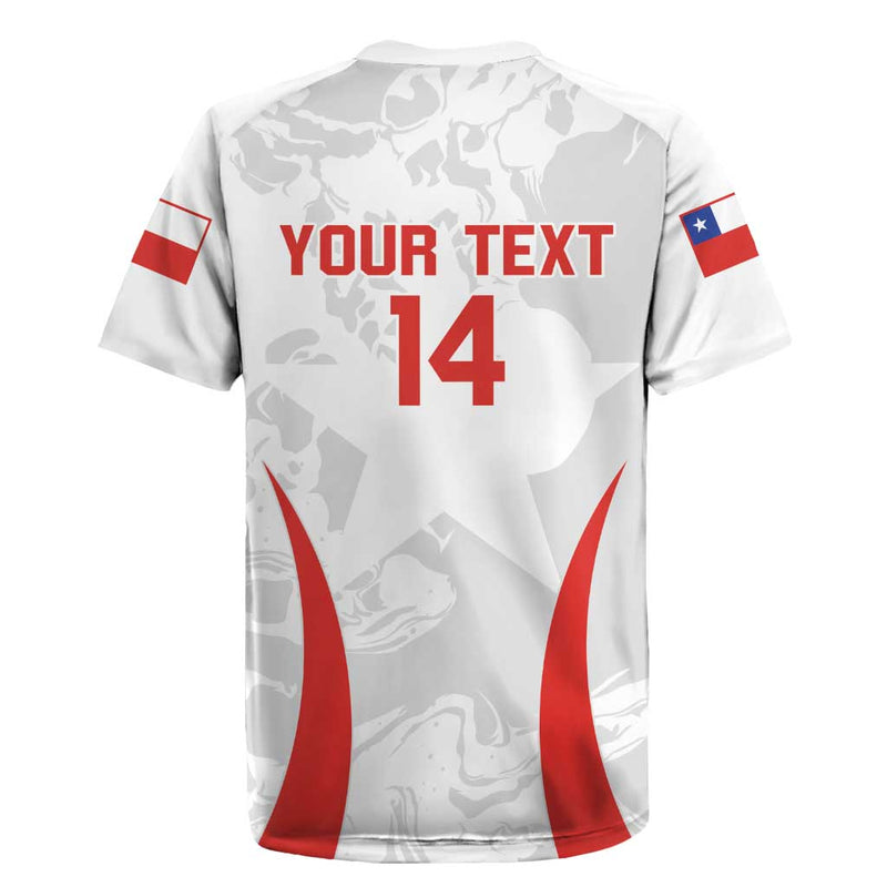 Custom Chile Football 2024 Vamos La Roja - White Rugby Jersey